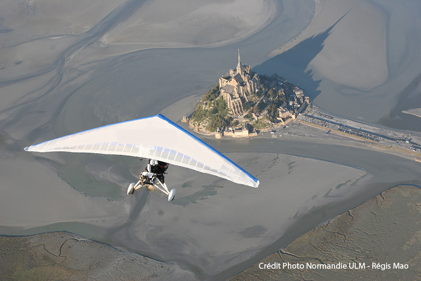 Baptême ULM Pendulaire au Mont St Michel