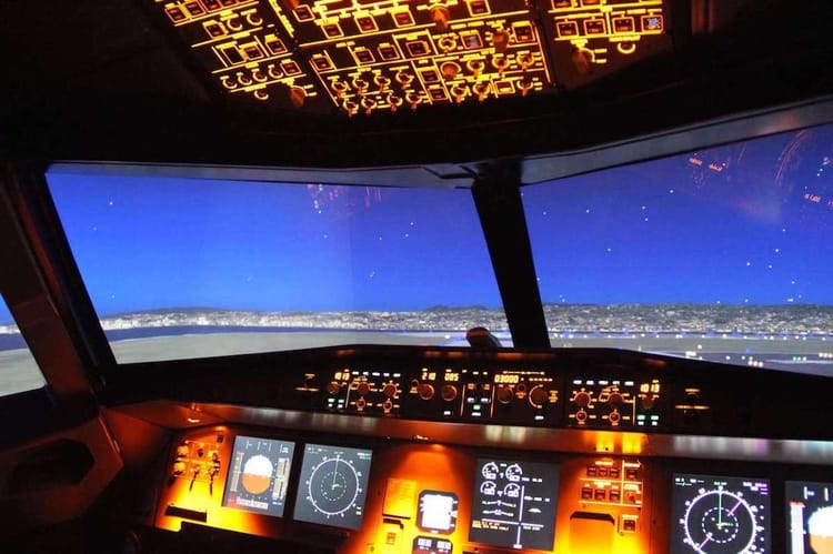Simulateur de vol d'avion A320 à Cannes 