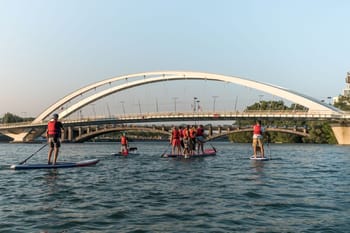 Stand-up Paddle à Lyon autour de la Confluence