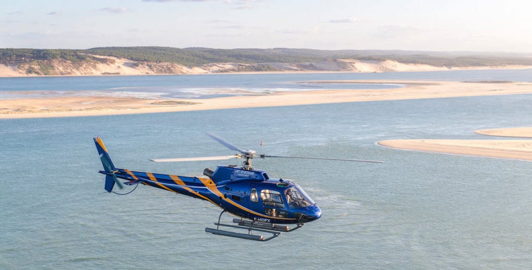 Vol en hélicoptère sur le Bassin d'Arcachon