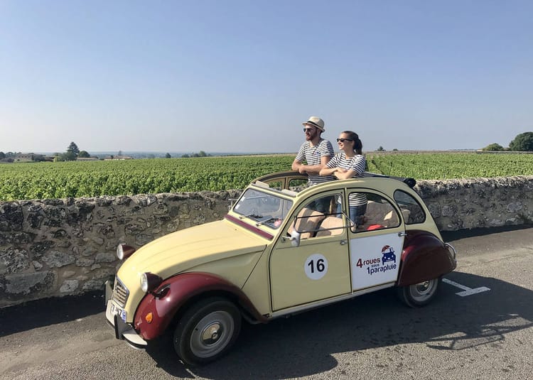 Rallye 2CV : Un tour insolite dans les vignobles Bordelais - Team Building à Bordeaux