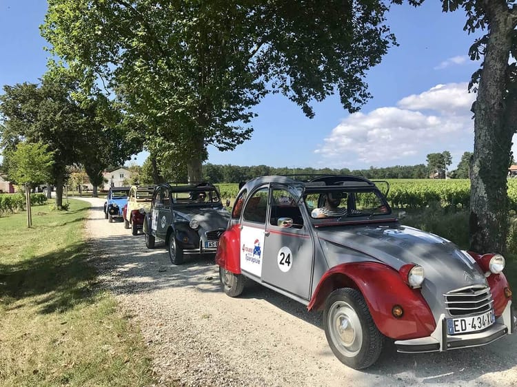 Rallye 2CV : Un tour insolite dans les vignobles Bordelais - Team Building à Bordeaux