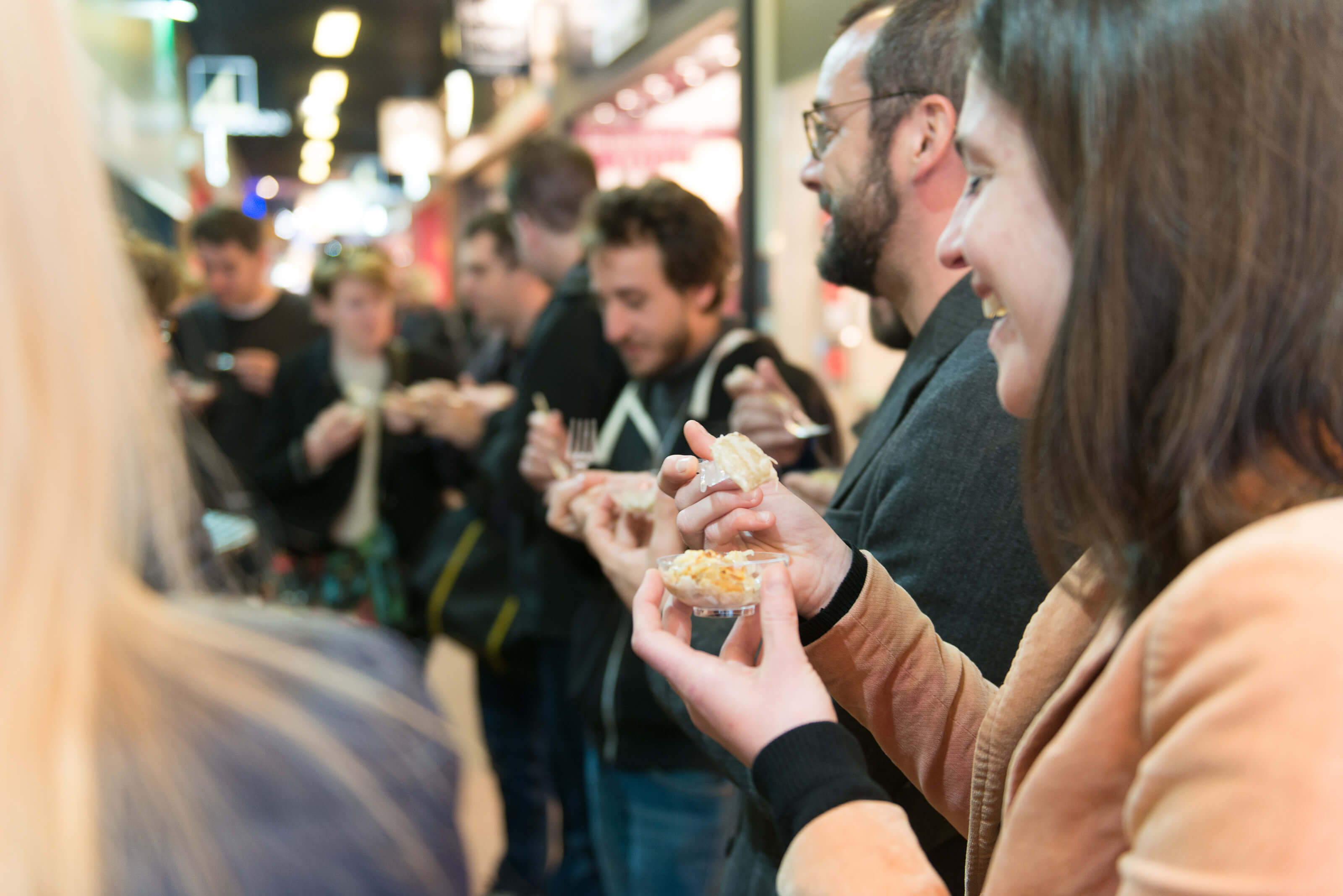 Visite théâtrale et gourmande des Halles Paul Bocuse à Lyon 